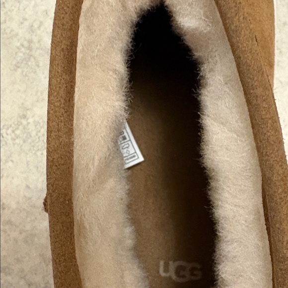 UGG Brown Suede Ankle Boots with Fur Lining - Picture 16 of 16